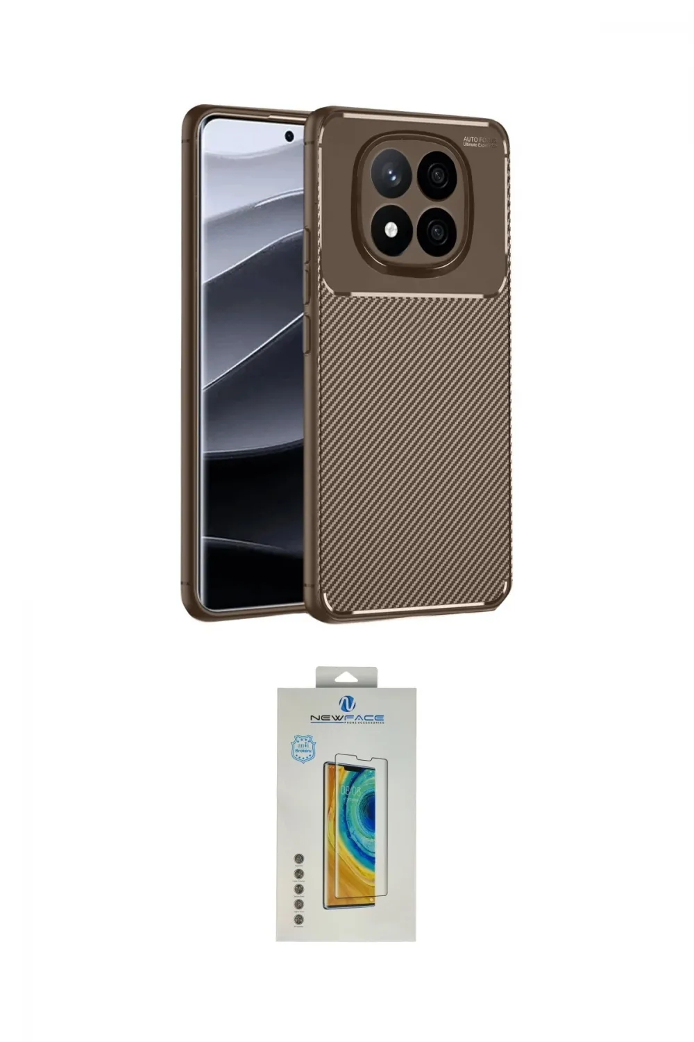 ieg™ Redmi Note 14 Pro 4G Kılıf Eksen Form Prime - Şeffaf Polymer Nano Ekran Koruyucu