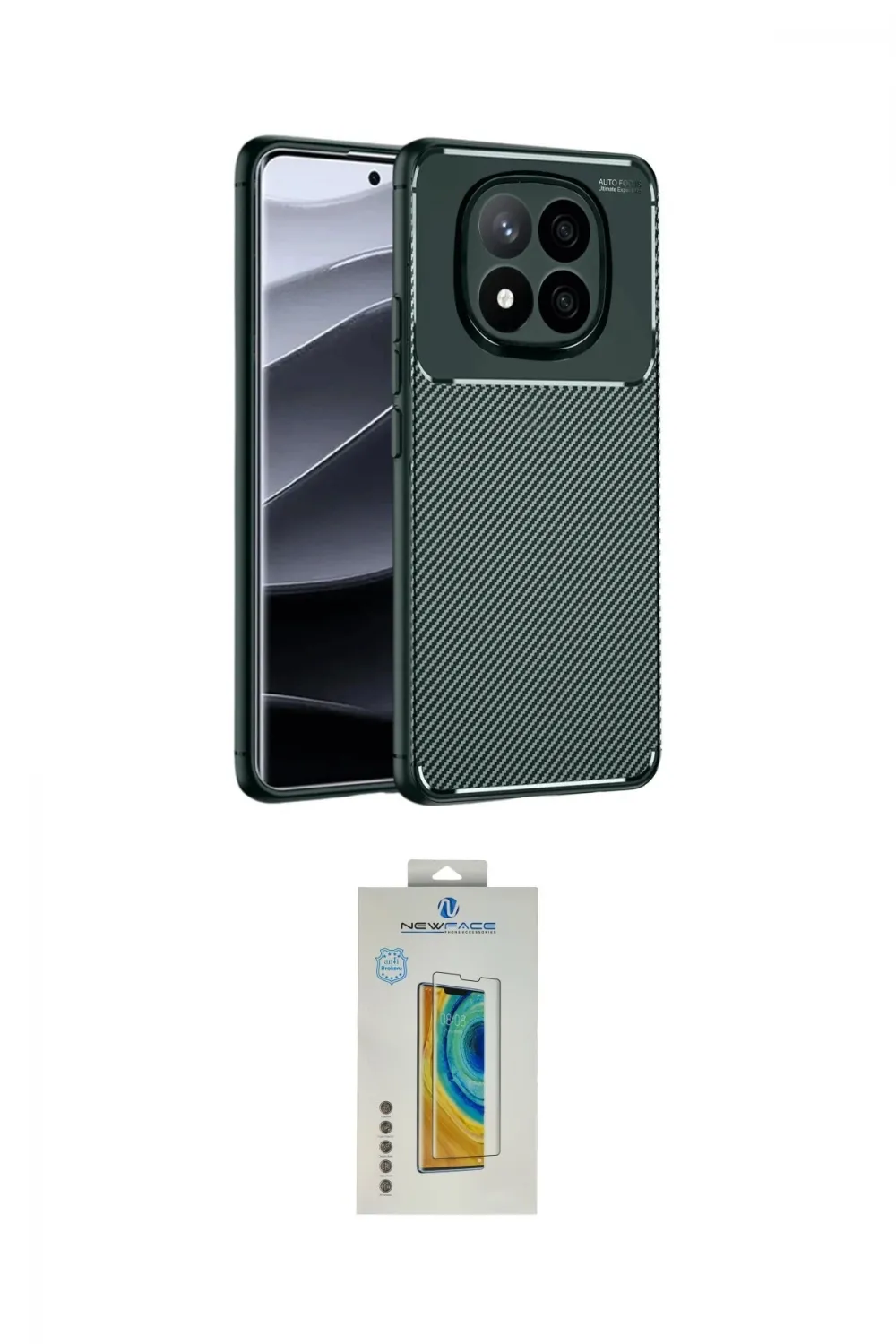 ieg™ Redmi Note 14 Pro 4G Kılıf Eksen Form Prime - Şeffaf Polymer Nano Ekran Koruyucu