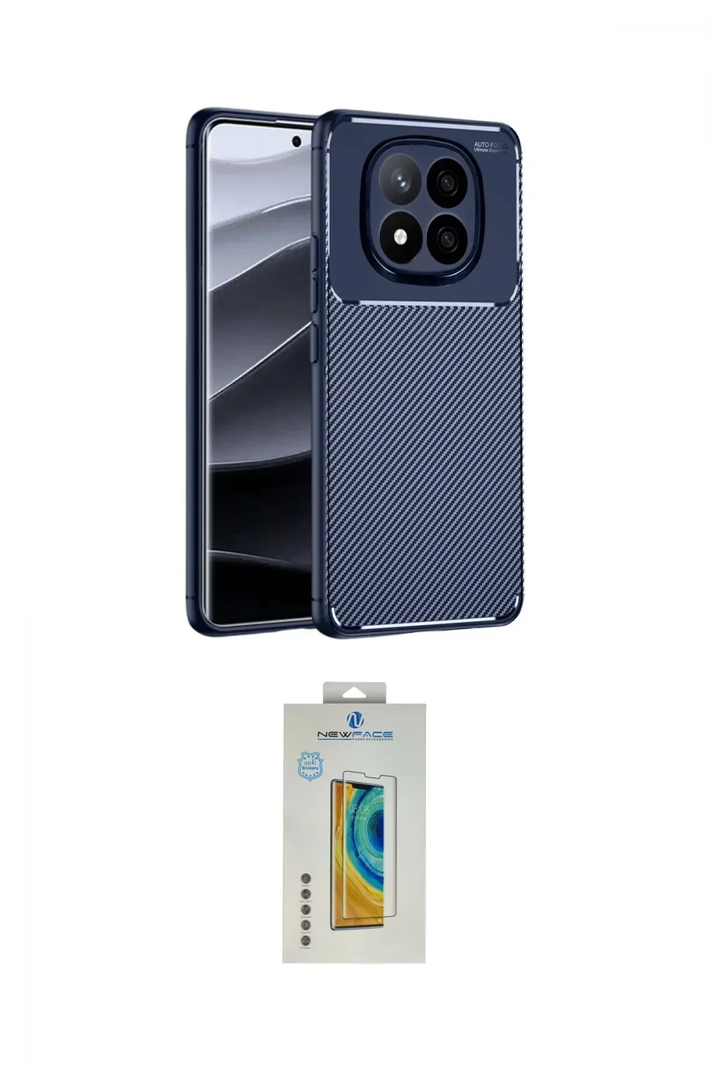 ieg™ Redmi Note 14 Pro 4G Kılıf Eksen Form Prime - Şeffaf Polymer Nano Ekran Koruyucu