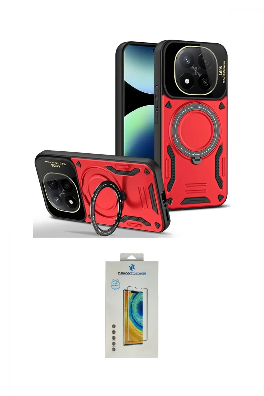 ieg™ Redmi Note 14 Pro 4G Kılıf Kıvılcım Modern Serisi - Şeffaf Polymer Nano Ekran Koruyucu