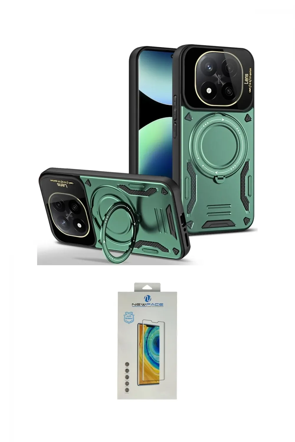 ieg™ Redmi Note 14 Pro 4G Kılıf Kıvılcım Modern Serisi - Şeffaf Polymer Nano Ekran Koruyucu
