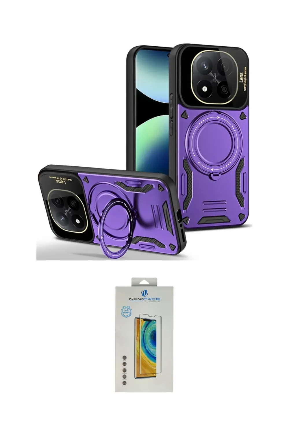 ieg™ Redmi Note 14 Pro 4G Kılıf Kıvılcım Modern Serisi - Şeffaf Polymer Nano Ekran Koruyucu