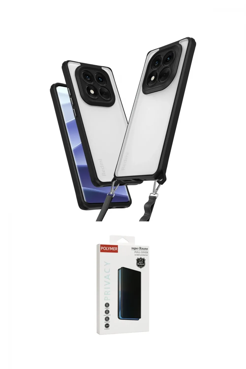 ieg™ Redmi Note 14 Pro 4G Kılıf Ufuk Klasik - Şeffaf Hayalet Polymer Nano Ekran Koruyucu