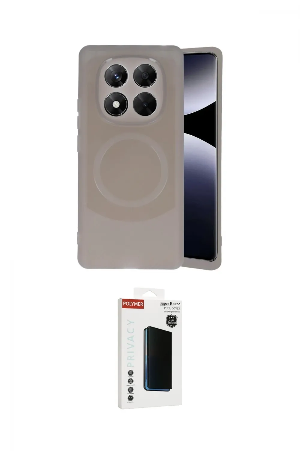 ieg™ Redmi Note 14 Pro 4G Kılıf Ufuk Serisi - Şeffaf Hayalet Polymer Nano Ekran Koruyucu