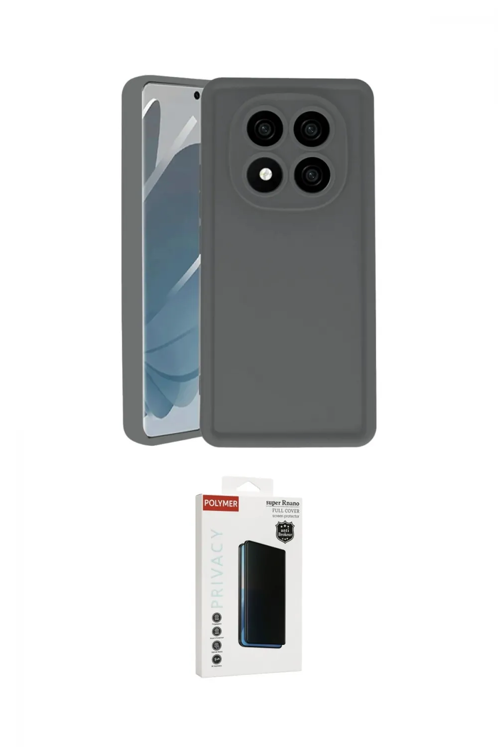 ieg™ Redmi Note 14 Pro 4G Kılıf Yankı Yansıma Özel Seri - Şeffaf Hayalet Polymer Nano Ekran Koruyucu