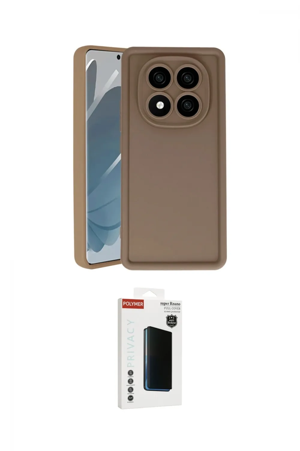 ieg™ Redmi Note 14 Pro 4G Kılıf Yankı Yansıma Özel Seri - Şeffaf Hayalet Polymer Nano Ekran Koruyucu
