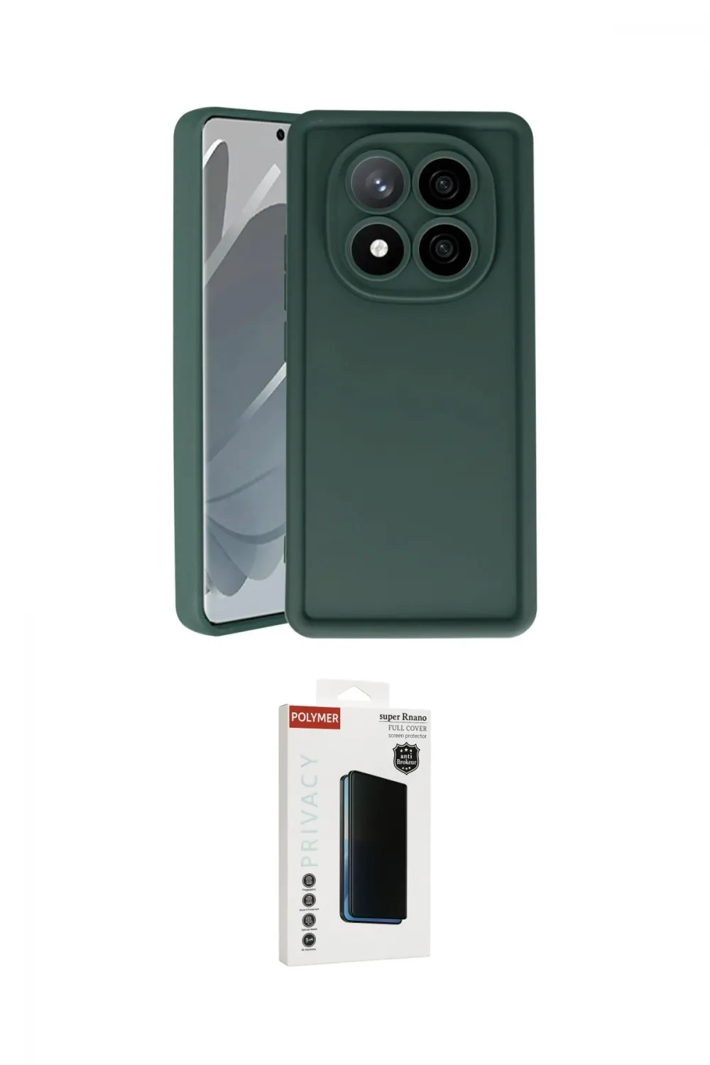ieg™ Redmi Note 14 Pro 4G Kılıf Yankı Yansıma Özel Seri - Şeffaf Hayalet Polymer Nano Ekran Koruyucu