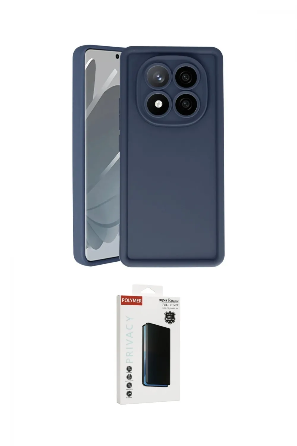ieg™ Redmi Note 14 Pro 4G Kılıf Yankı Yansıma Özel Seri - Şeffaf Hayalet Polymer Nano Ekran Koruyucu