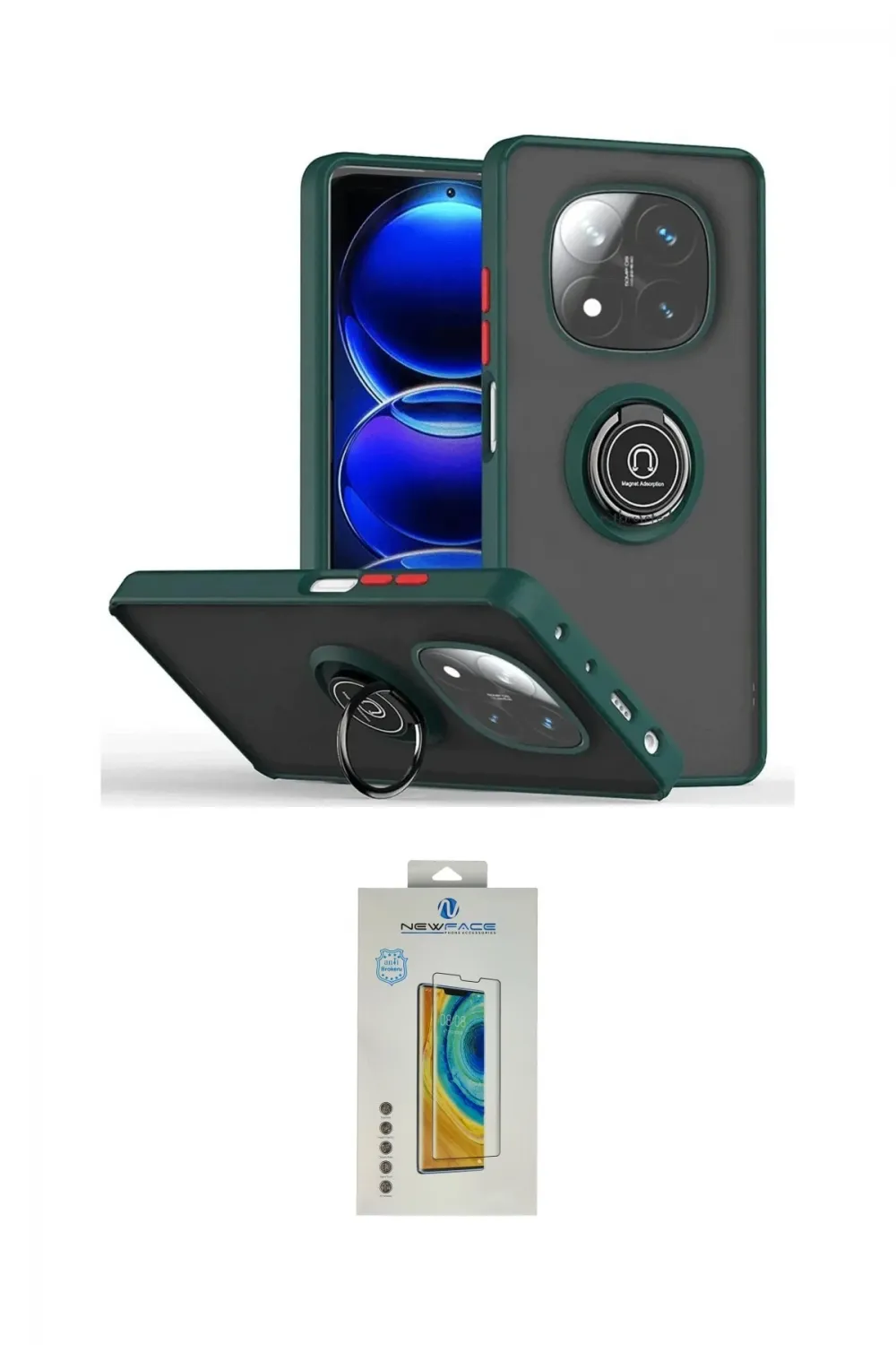ieg™ Redmi Note 14 Pro 4G Kılıf Yörünge Çizgi - Şeffaf Polymer Nano Ekran Koruyucu