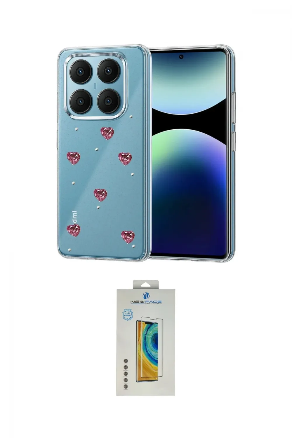 ieg™ Redmi Note 14 Pro 4G Kılıf Yörünge Form - Şeffaf Polymer Nano Ekran Koruyucu