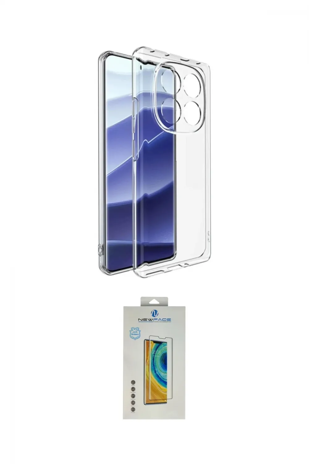 ieg™ Redmi Note 14 Pro 4G Kılıf Zirve Doku - Şeffaf Polymer Nano Ekran Koruyucu