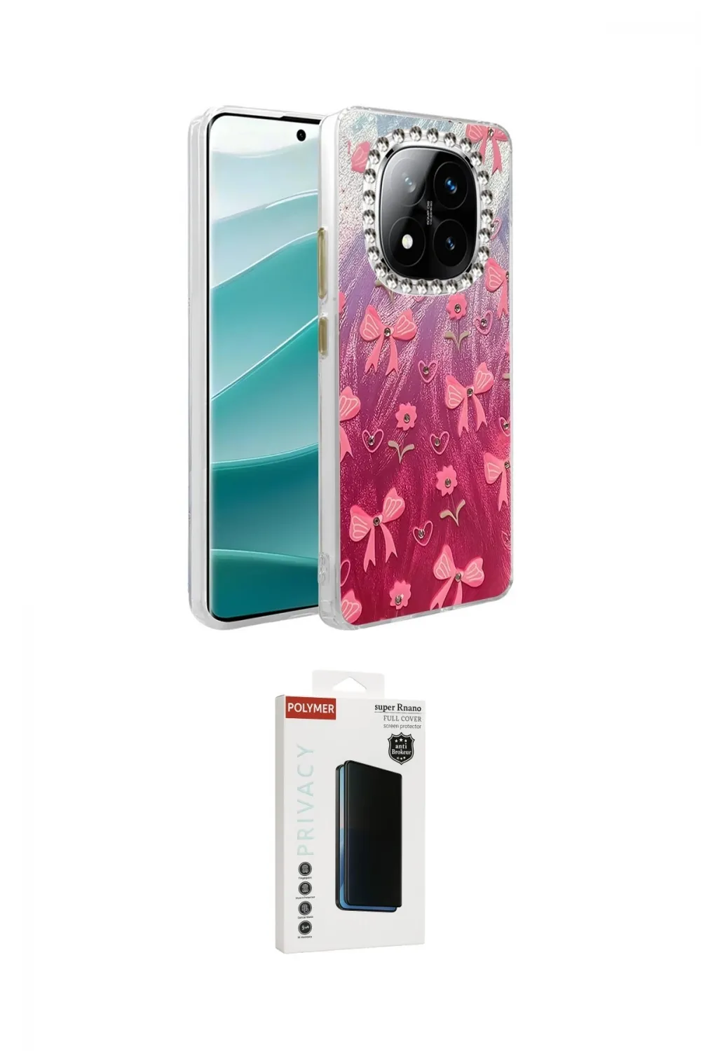ieg™ Redmi Note 14 Pro 4G Kılıf Zirve Modern Prime - Şeffaf Hayalet Polymer Nano Ekran Koruyucu