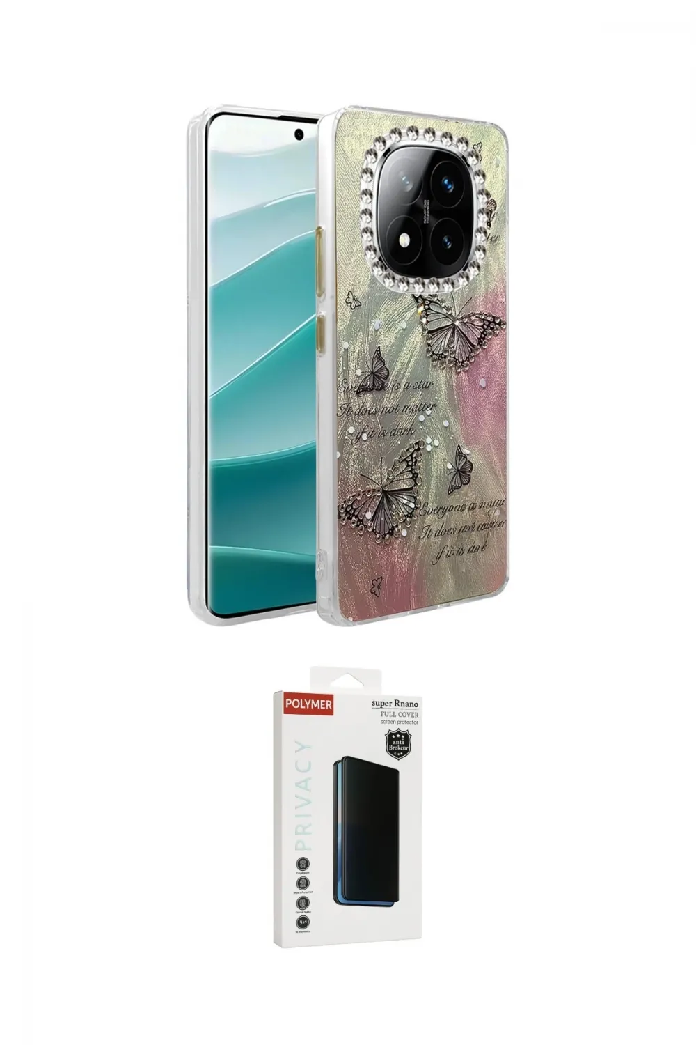 ieg™ Redmi Note 14 Pro 4G Kılıf Zirve Modern Prime - Şeffaf Hayalet Polymer Nano Ekran Koruyucu