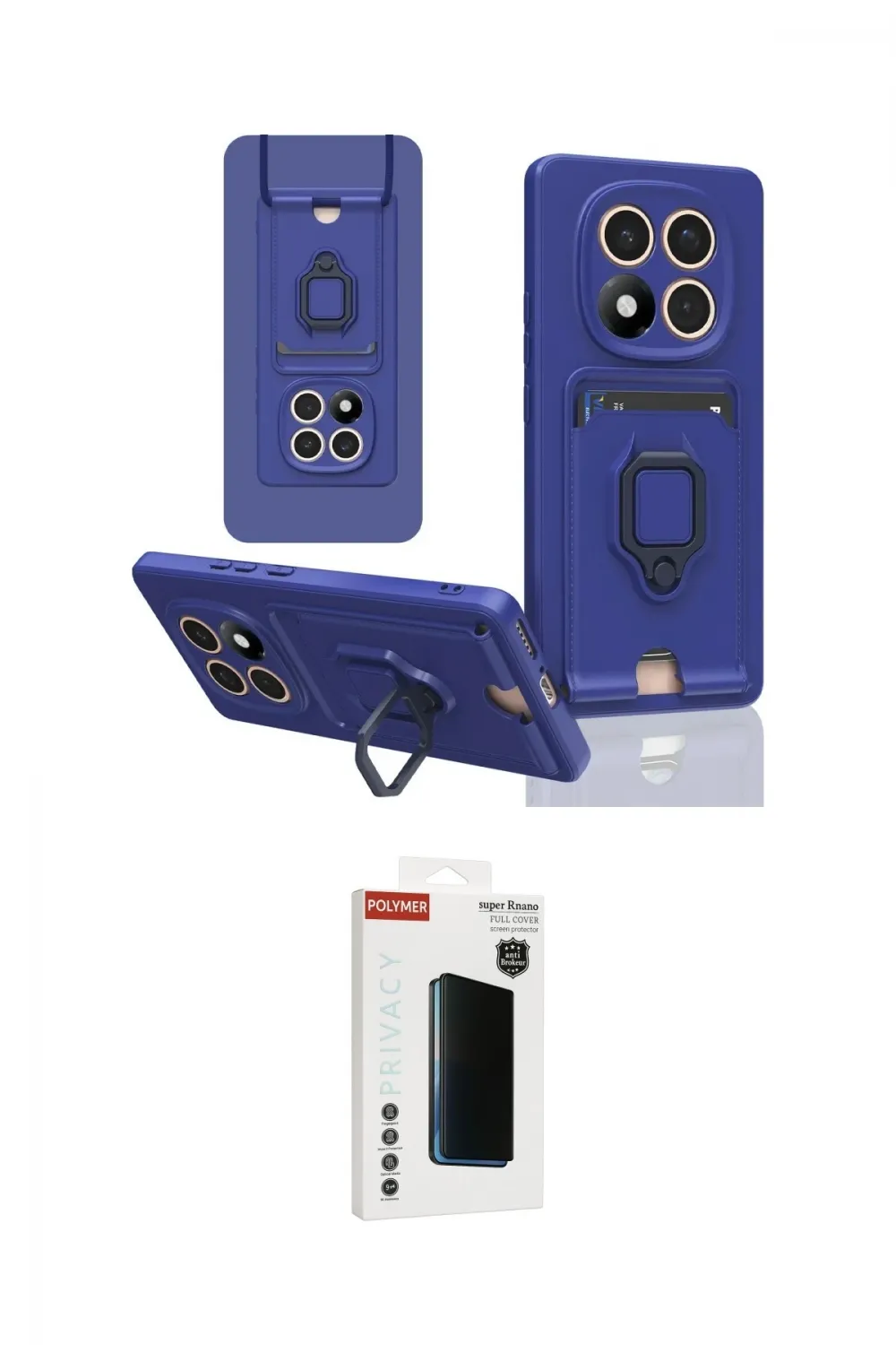 ieg™ Redmi Note 14 Pro Plus Kılıf Vadi Form Prime - Siyah Hayalet Polymer Nano Ekran Koruyucu