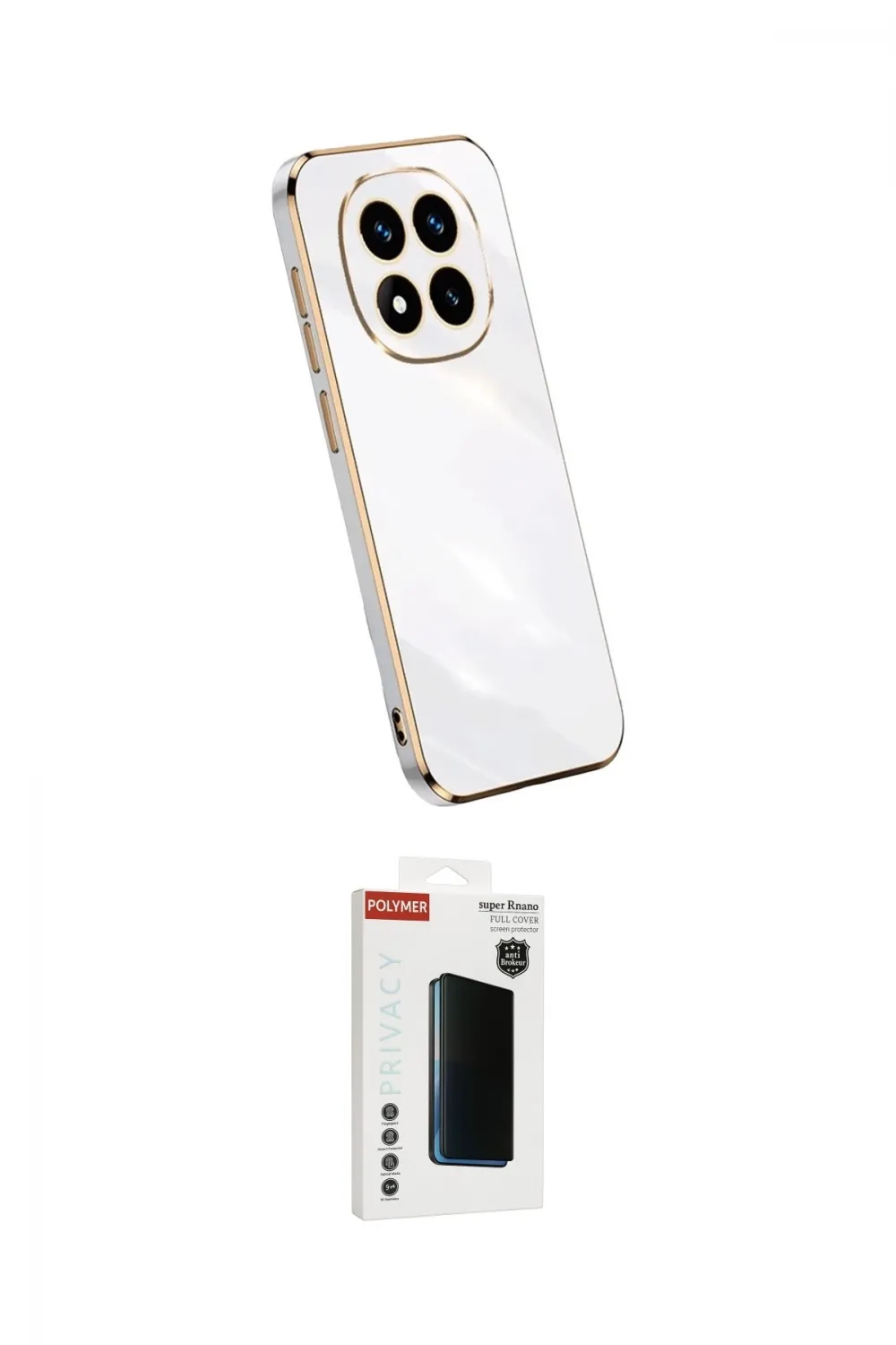 ieg™ Redmi Note 14 Pro Plus Kılıf Yankı Serisi - Siyah Hayalet Polymer Nano Ekran Koruyucu