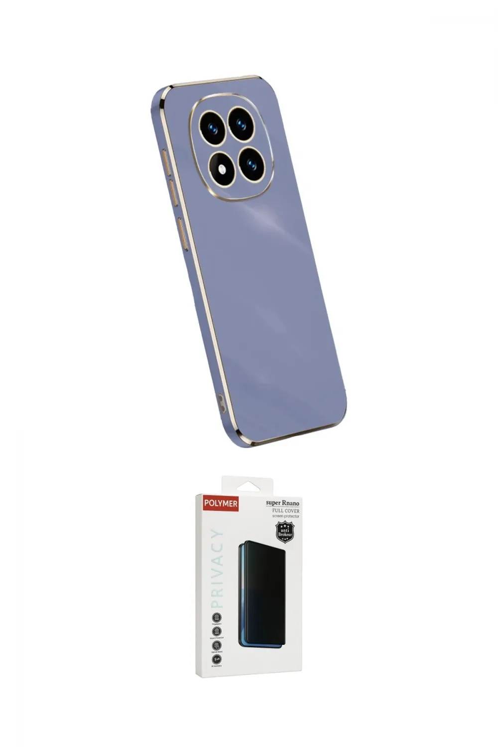 ieg™ Redmi Note 14 Pro Plus Kılıf Yankı Serisi - Siyah Hayalet Polymer Nano Ekran Koruyucu