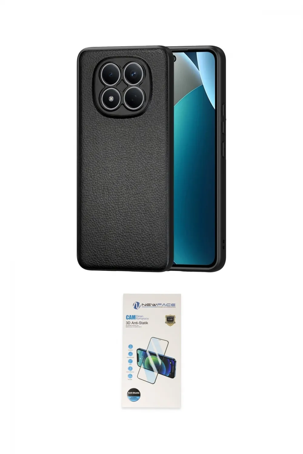 ieg™ Redmi Note 15 Pro 5G Kılıf Nova Işık - Siyah 3D Antistatik Cam Ekran Koruyucu
