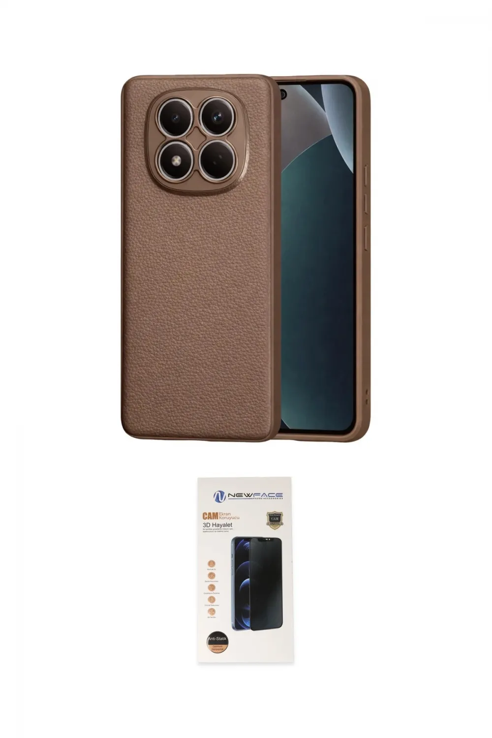 ieg™ Redmi Note 15 Pro 5G Kılıf Nova Işık - Siyah 3D Antistatik Hayalet Cam Ekran Koruyucu