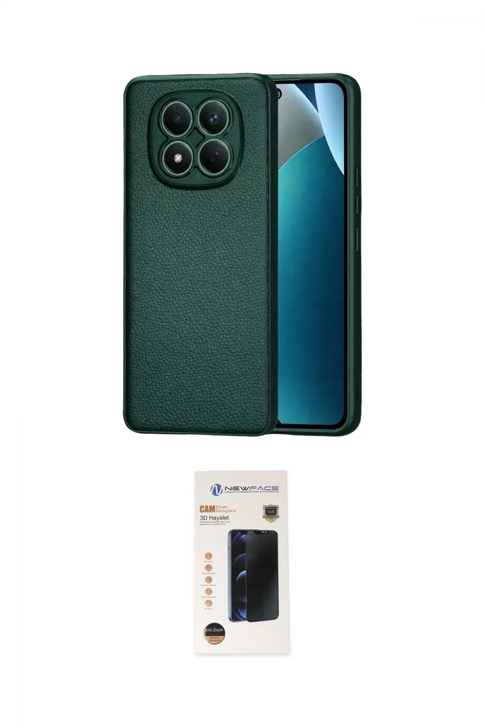 ieg™ Redmi Note 15 Pro 5G Kılıf Nova Işık - Siyah 3D Antistatik Hayalet Cam Ekran Koruyucu