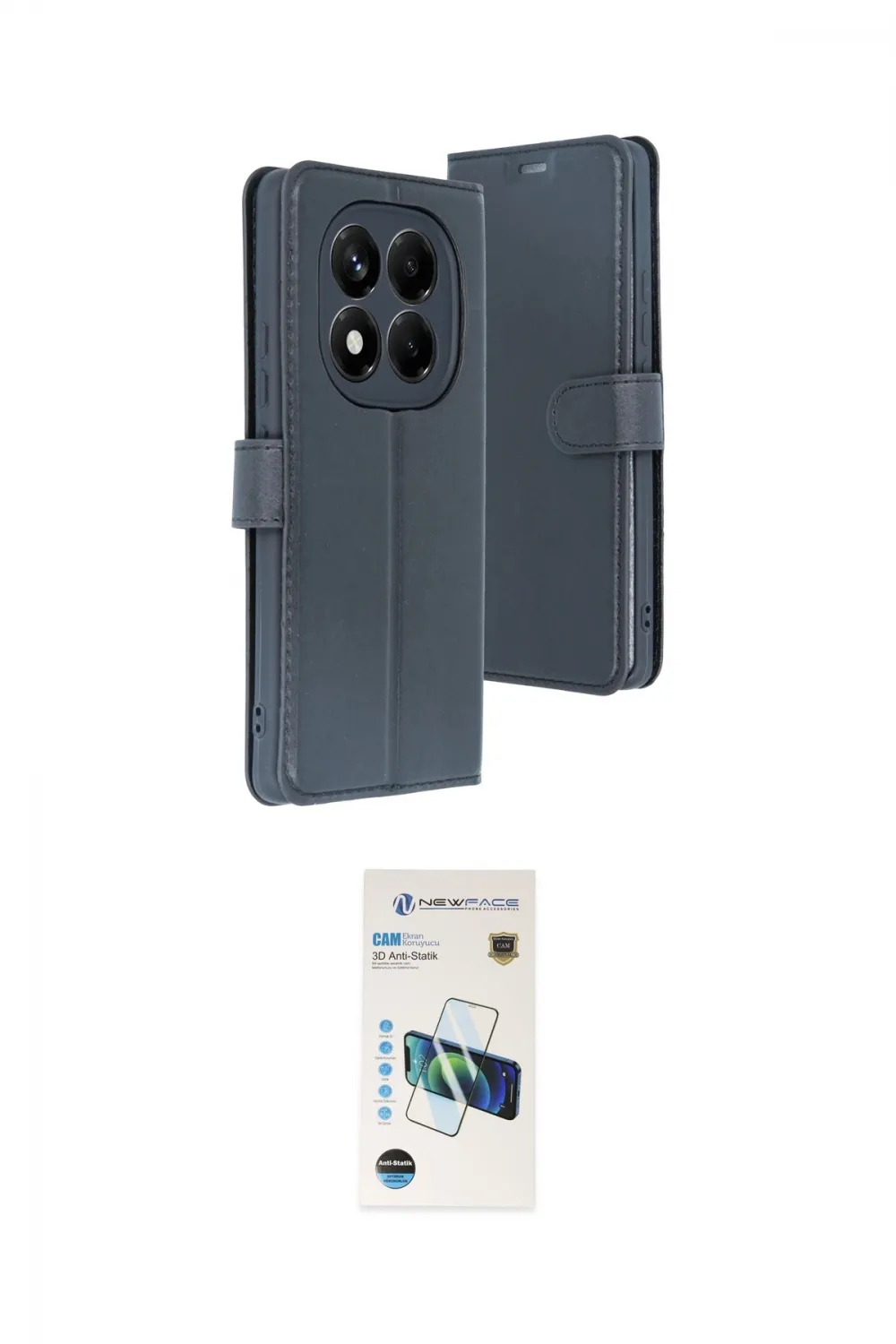 ieg™ Redmi Note 15 Pro 5G Kılıf Siluet Işık Serisi - Siyah 3D Antistatik Cam Ekran Koruyucu
