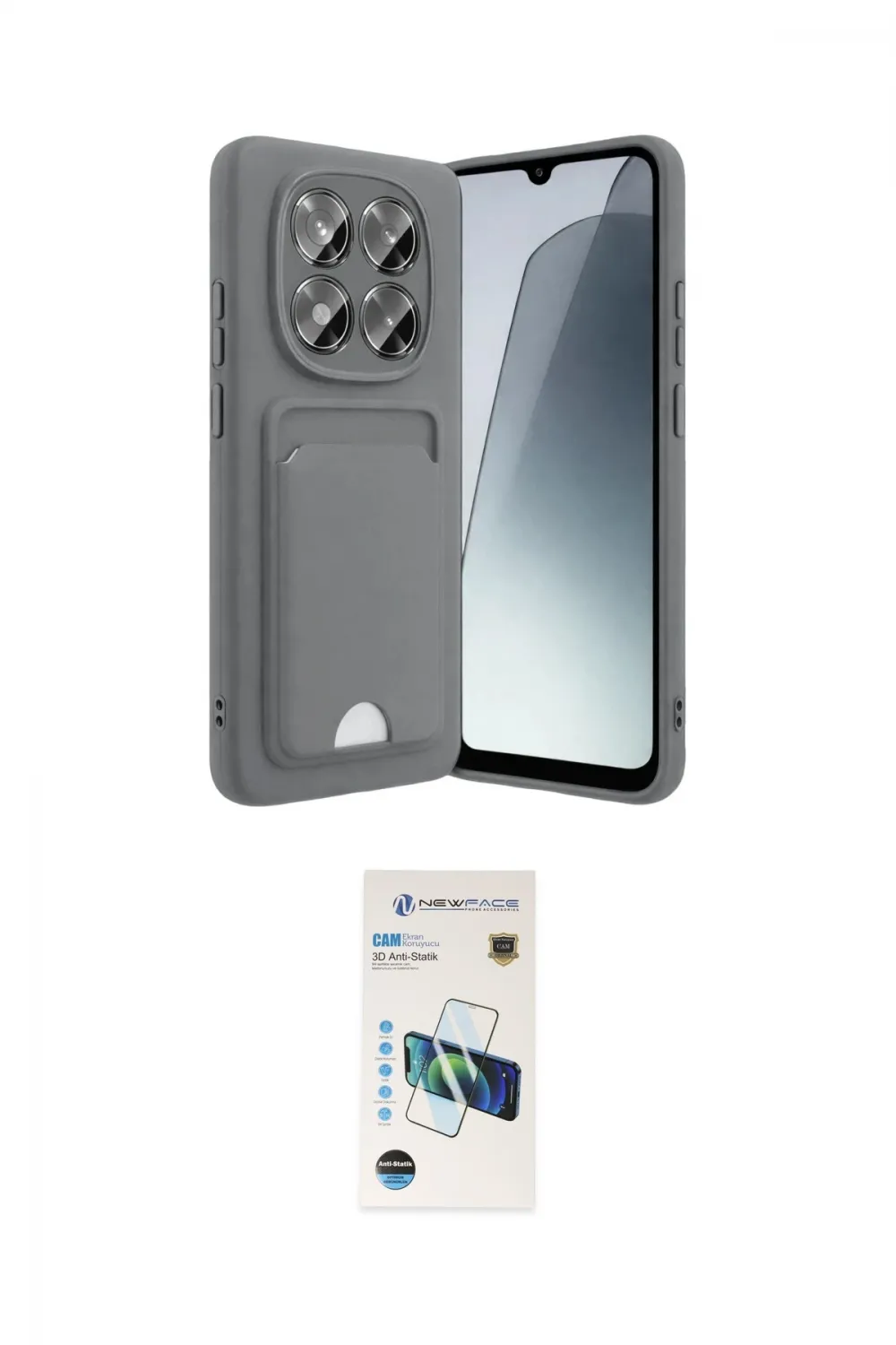 ieg™ Redmi Note 15 Pro 5G Kılıf Vadi Çizgi Prime - Siyah 3D Antistatik Cam Ekran Koruyucu