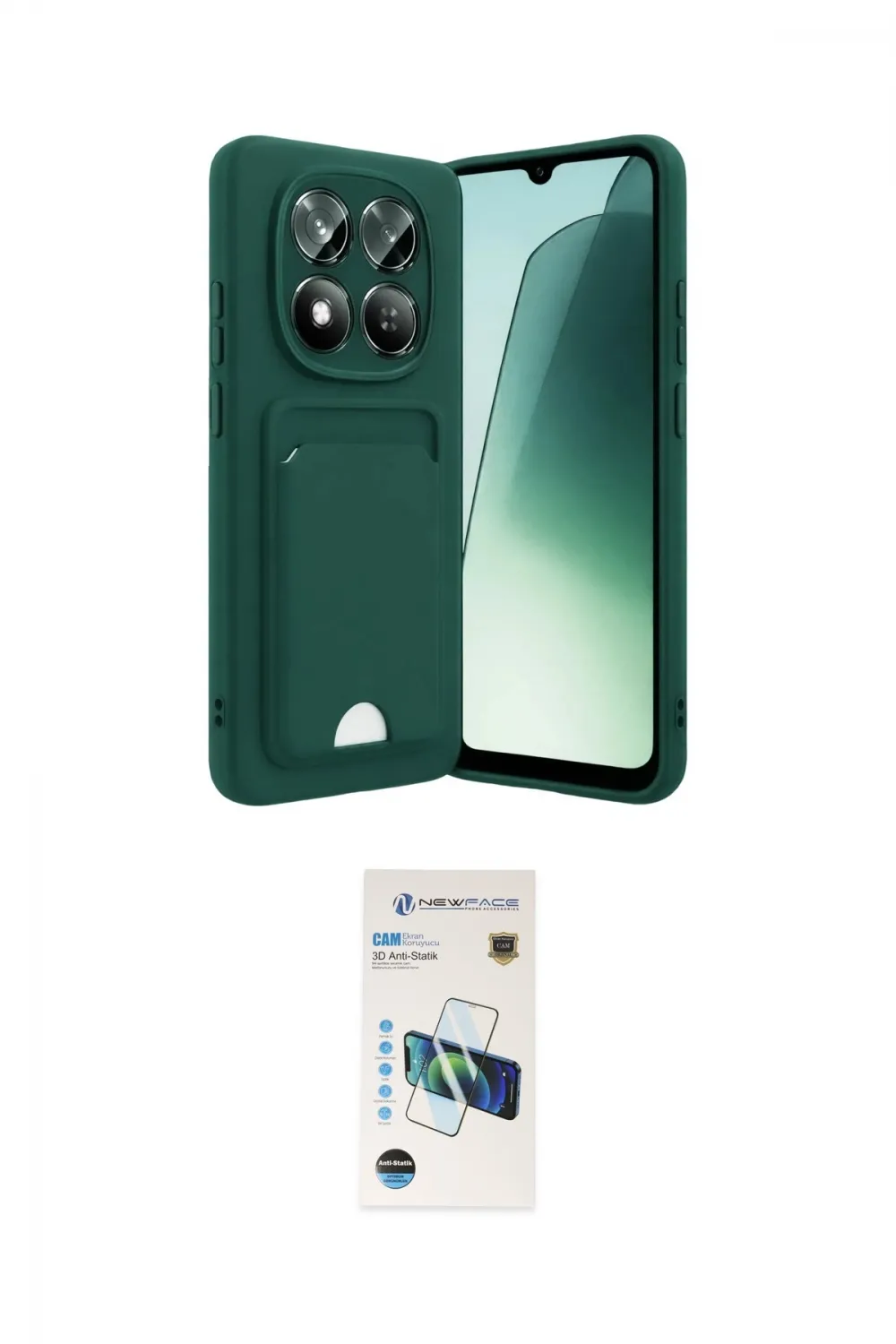 ieg™ Redmi Note 15 Pro 5G Kılıf Vadi Çizgi Prime - Siyah 3D Antistatik Cam Ekran Koruyucu