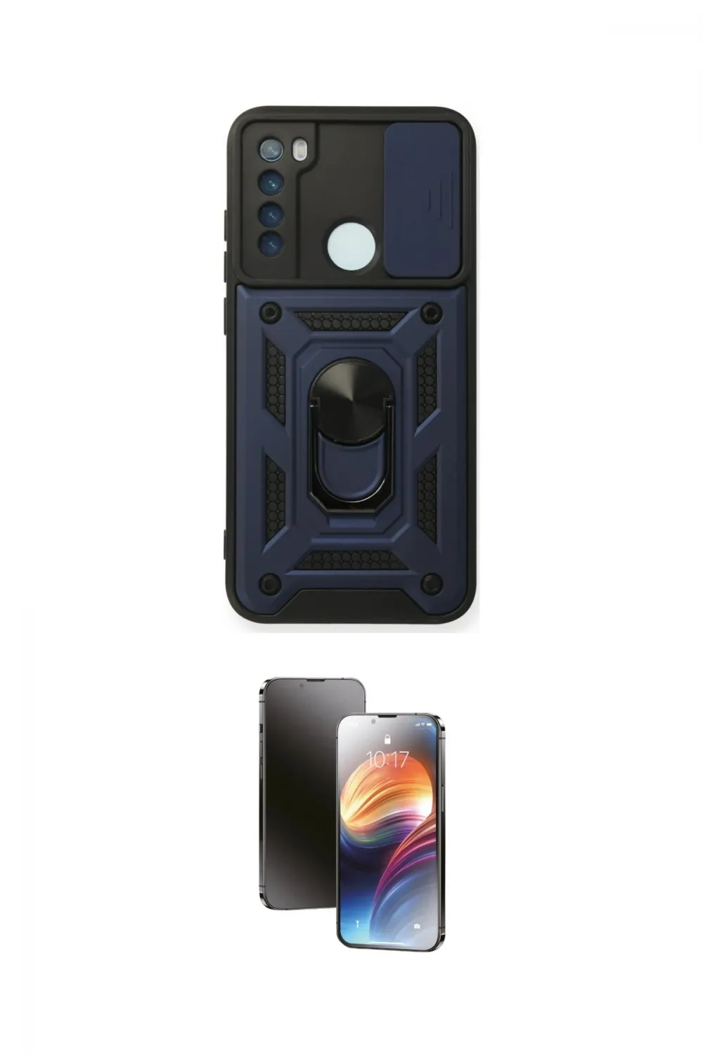 ieg™ Redmi Note 8 Kılıf Ahenk Klasik - Siyah 3D Antistatik Mat Seramik Nano Ekran Koruyucu