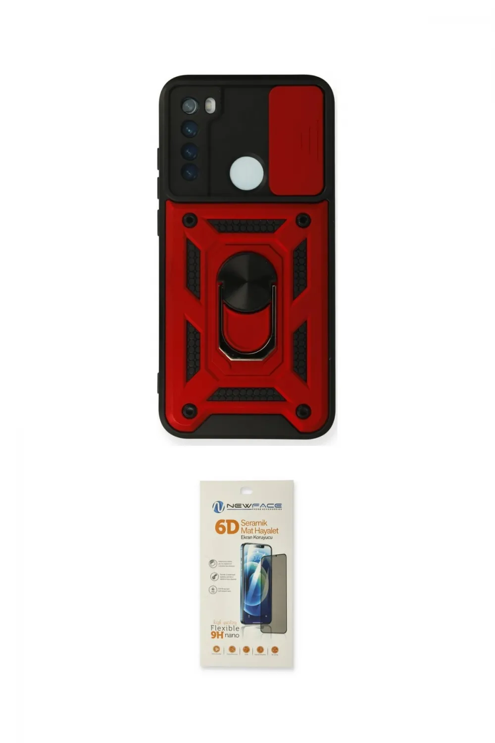 ieg™ Redmi Note 8 Kılıf Ahenk Klasik - Siyah 6D Mat Seramik Hayalet Nano Ekran Koruyucu