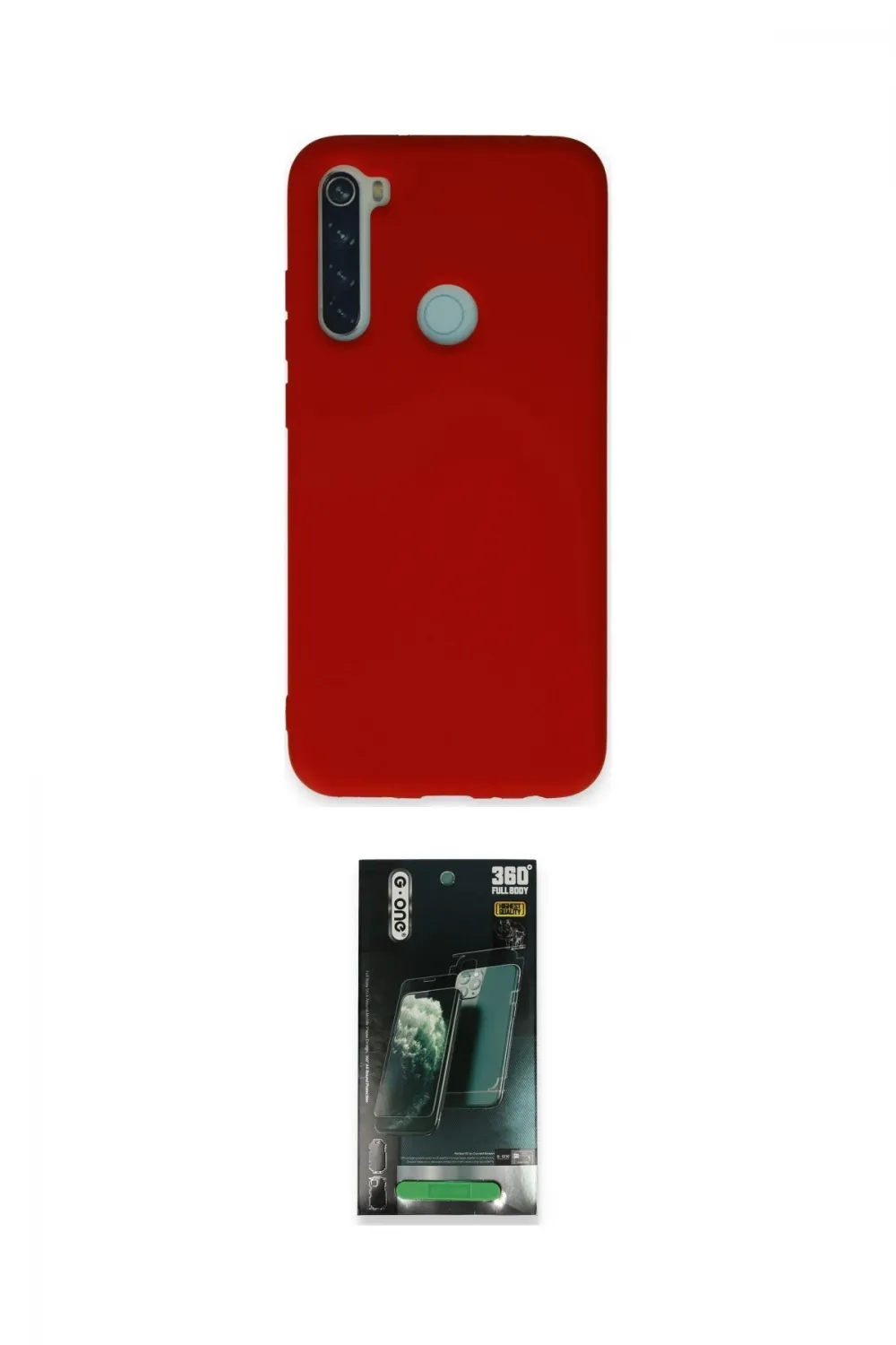 ieg™ Redmi Note 8 Kılıf Ahenk Serisi - Şeffaf 360 Full Body Arka Koruyucu