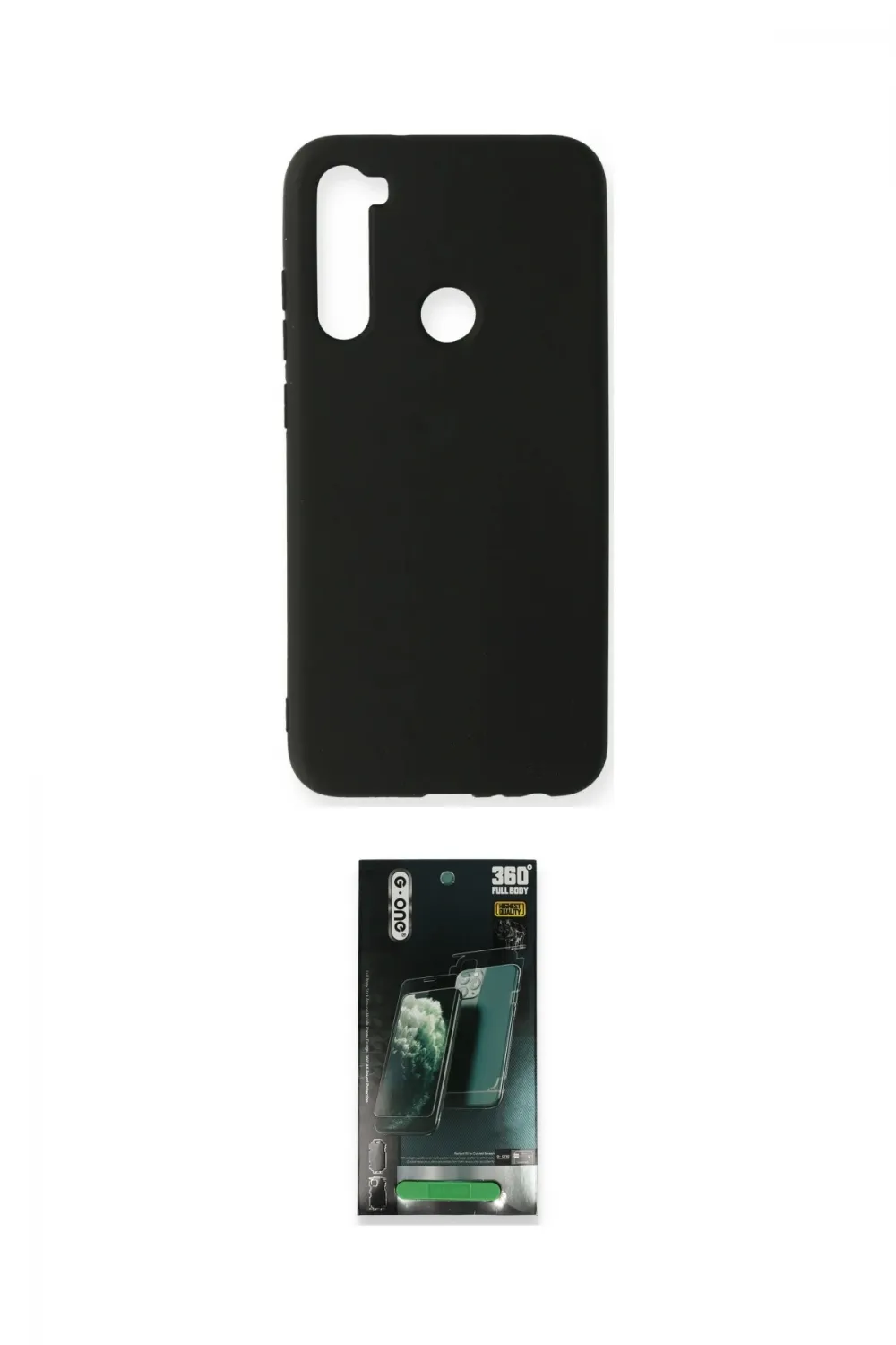 ieg™ Redmi Note 8 Kılıf Ahenk Serisi - Şeffaf 360 Full Body Arka Koruyucu