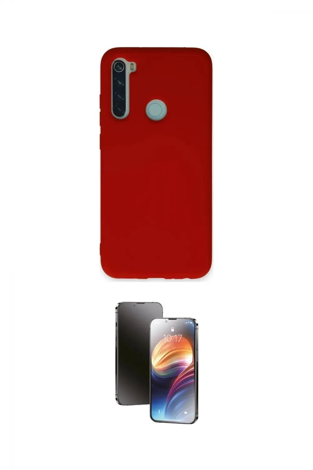 ieg™ Redmi Note 8 Kılıf Ahenk Serisi - Siyah 3D Antistatik Mat Seramik Nano Ekran Koruyucu