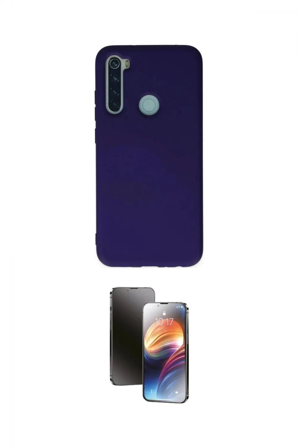 ieg™ Redmi Note 8 Kılıf Ahenk Serisi - Siyah 3D Antistatik Mat Seramik Nano Ekran Koruyucu