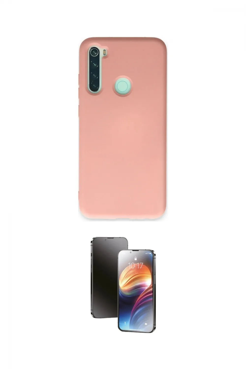 ieg™ Redmi Note 8 Kılıf Ahenk Serisi - Siyah 3D Antistatik Mat Seramik Nano Ekran Koruyucu