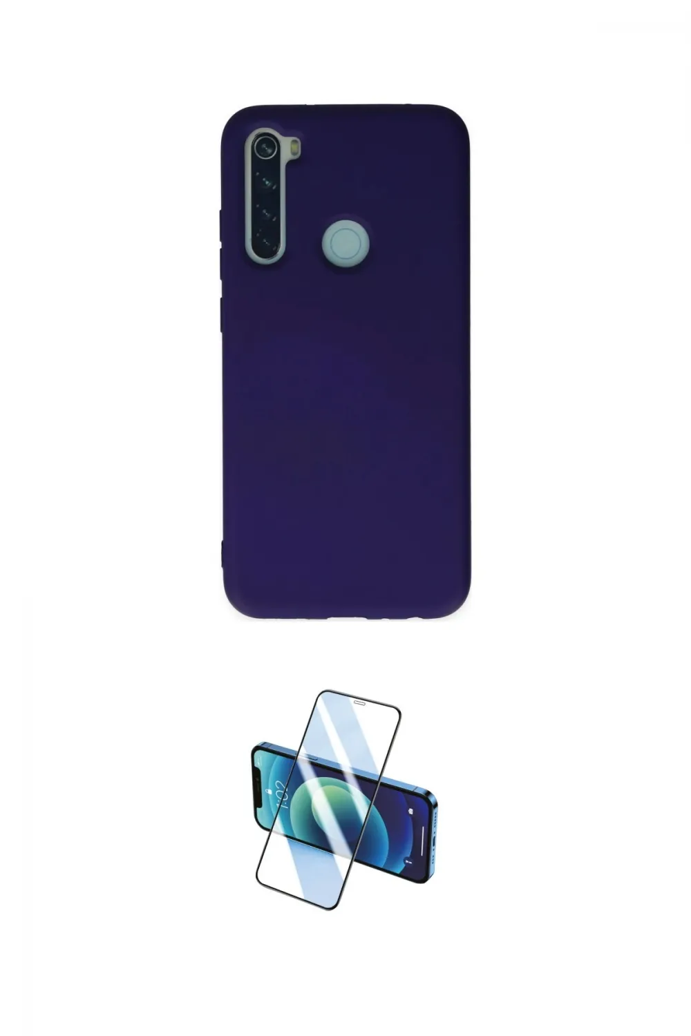 ieg™ Redmi Note 8 Kılıf Ahenk Serisi - Siyah 3D Antistatik Seramik Nano Ekran Koruyucu