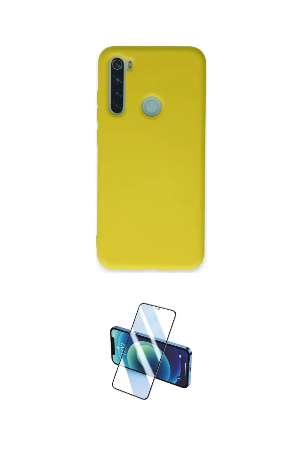 ieg™ Redmi Note 8 Kılıf Ahenk Serisi - Siyah 3D Antistatik Seramik Nano Ekran Koruyucu