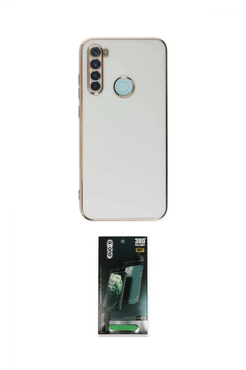 ieg™ Redmi Note 8 Kılıf Yankı Serisi - Şeffaf 360 Full Body Arka Koruyucu