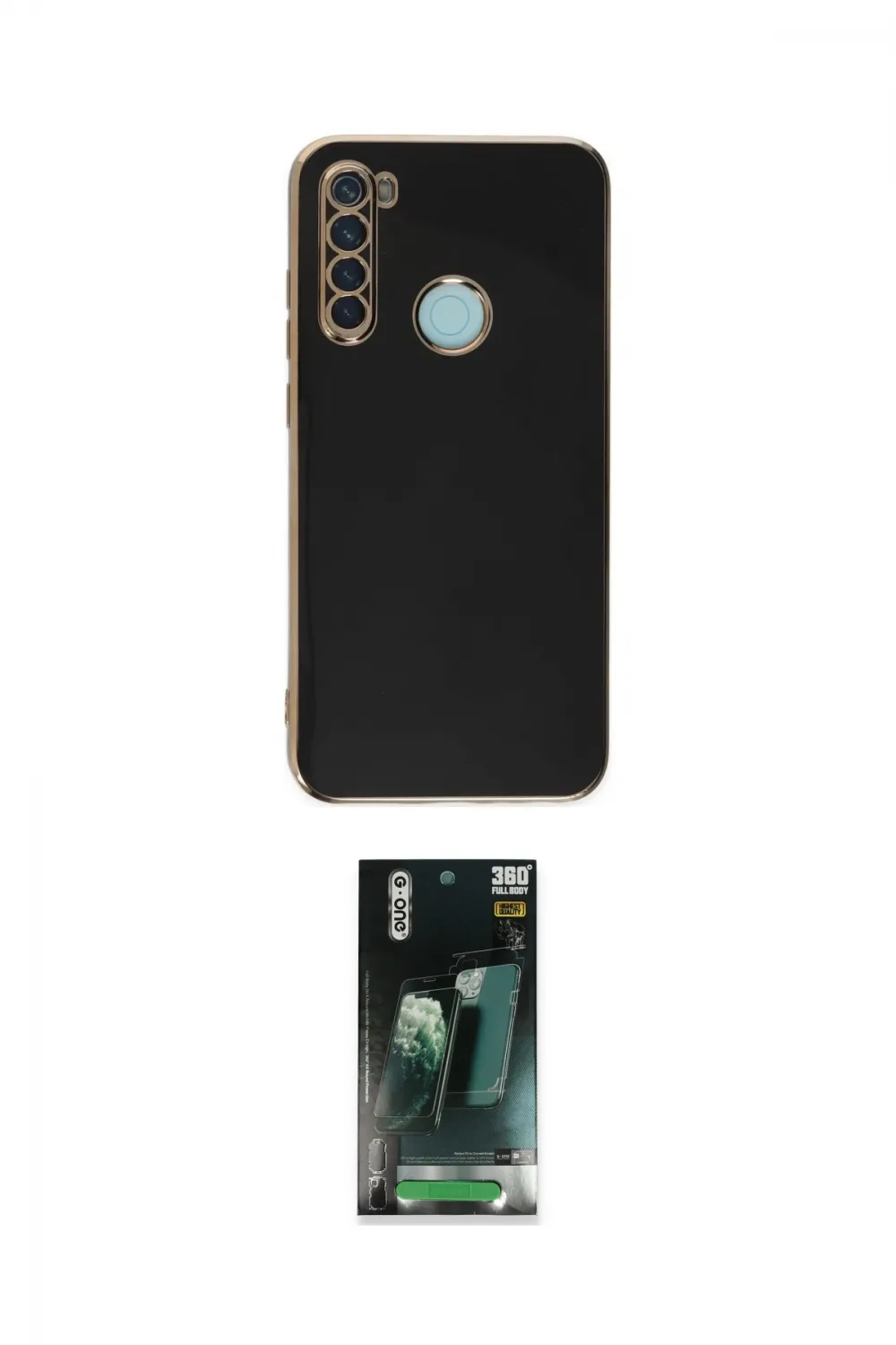 ieg™ Redmi Note 8 Kılıf Yankı Serisi - Şeffaf 360 Full Body Arka Koruyucu