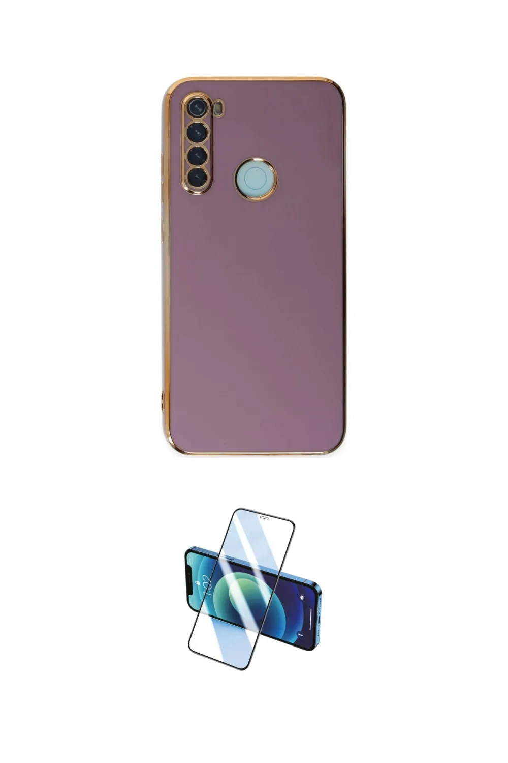 ieg™ Redmi Note 8 Kılıf Yankı Serisi - Siyah 3D Antistatik Cam Ekran Koruyucu