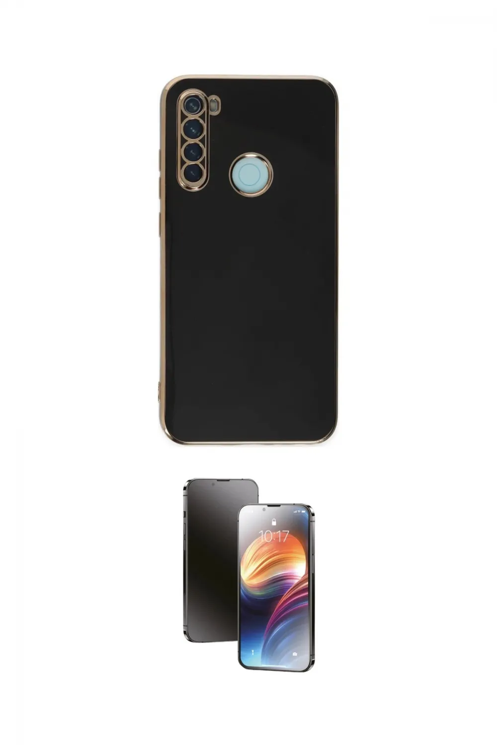 ieg™ Redmi Note 8 Kılıf Yankı Serisi - Siyah 3D Antistatik Mat Seramik Nano Ekran Koruyucu