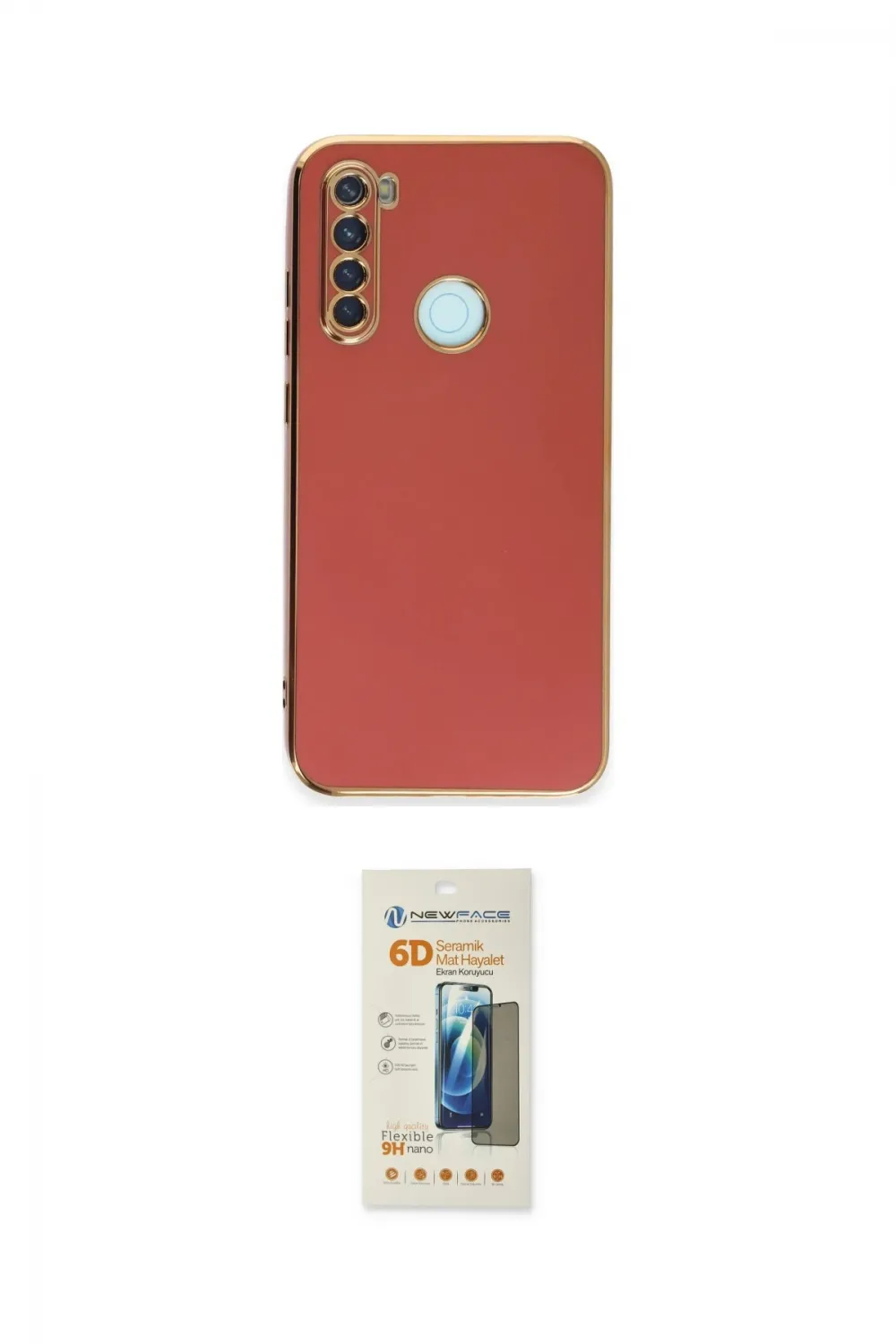 ieg™ Redmi Note 8 Kılıf Yankı Serisi - Siyah 6D Mat Seramik Hayalet Nano Ekran Koruyucu