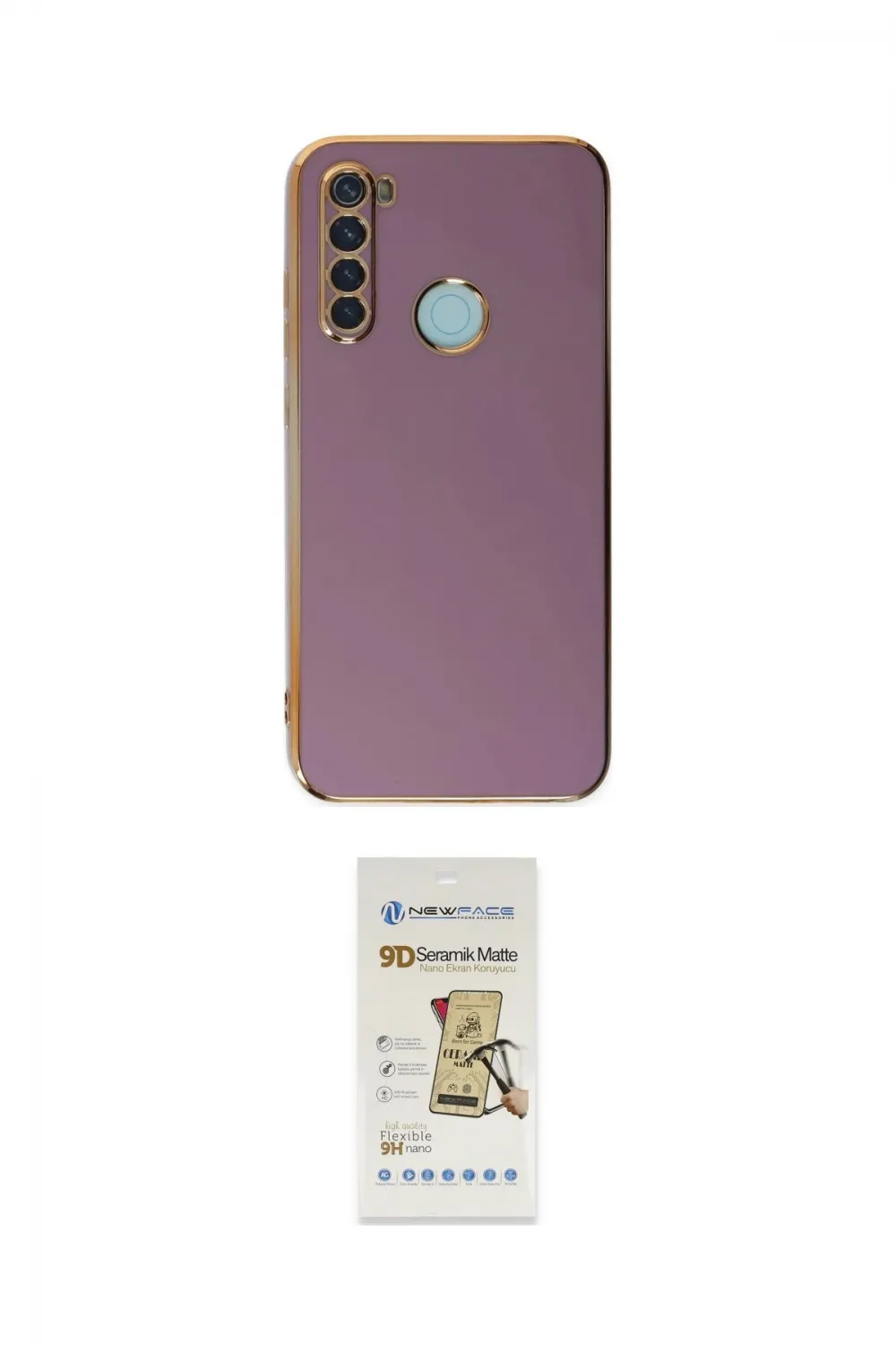 ieg™ Redmi Note 8 Kılıf Yankı Serisi - Siyah Mat Seramik Nano Ekran Koruyucu