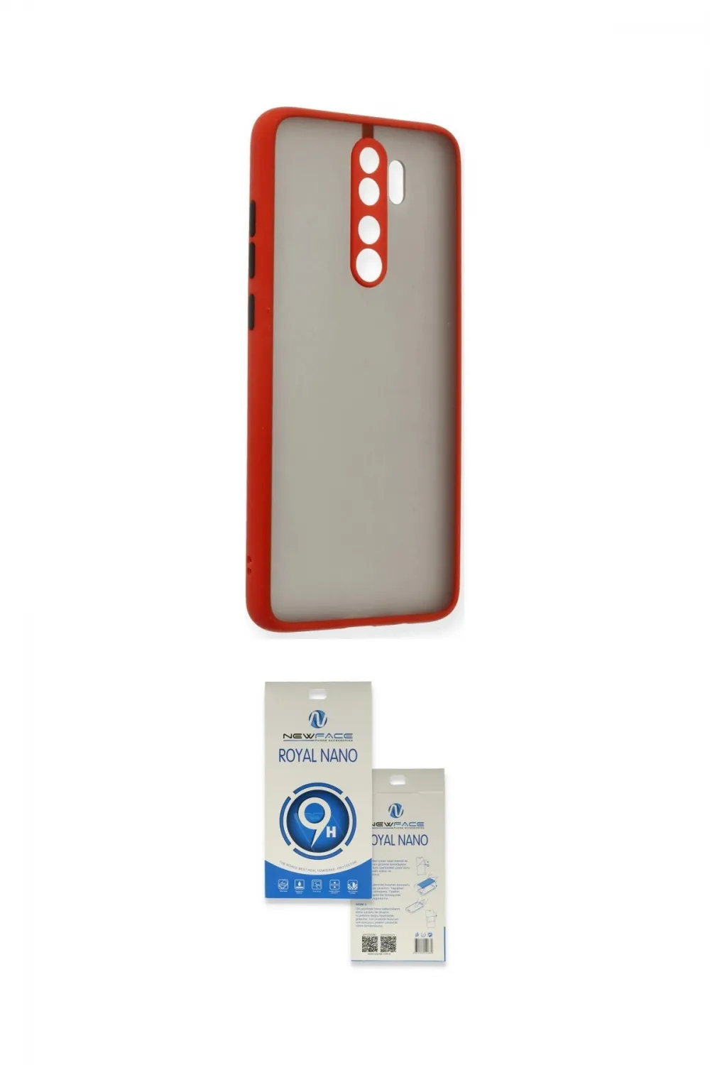 ieg™ Redmi Note 8 Pro Kılıf Ahenk Çizgi Serisi - Şeffaf Royal Nano Ekran Koruyucu