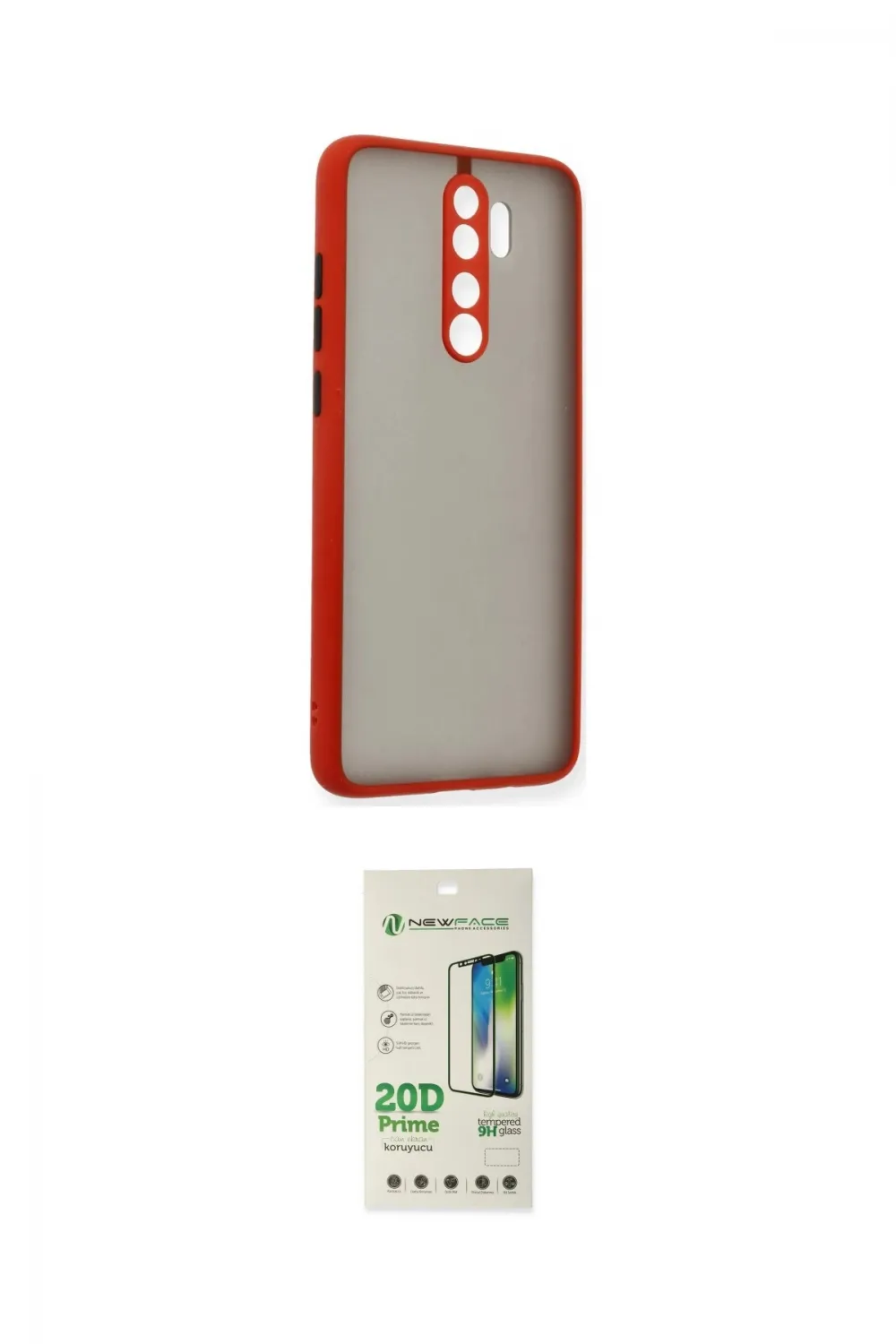 ieg™ Redmi Note 8 Pro Kılıf Ahenk Çizgi Serisi - Siyah 20D Premium Cam Ekran Koruyucu