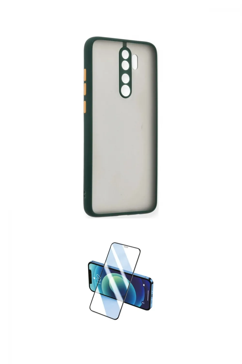 ieg™ Redmi Note 8 Pro Kılıf Ahenk Çizgi Serisi - Siyah 3D Antistatik Cam Ekran Koruyucu