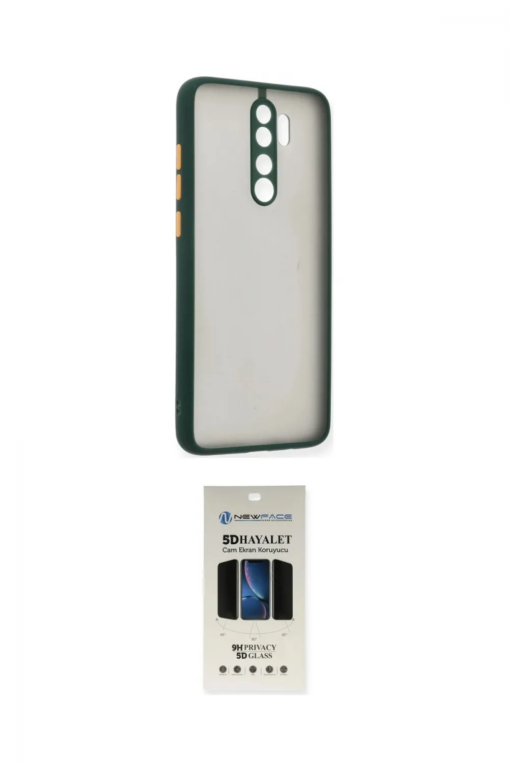 ieg™ Redmi Note 8 Pro Kılıf Ahenk Çizgi Serisi - Siyah 5D Hayalet Cam Ekran Koruyucu