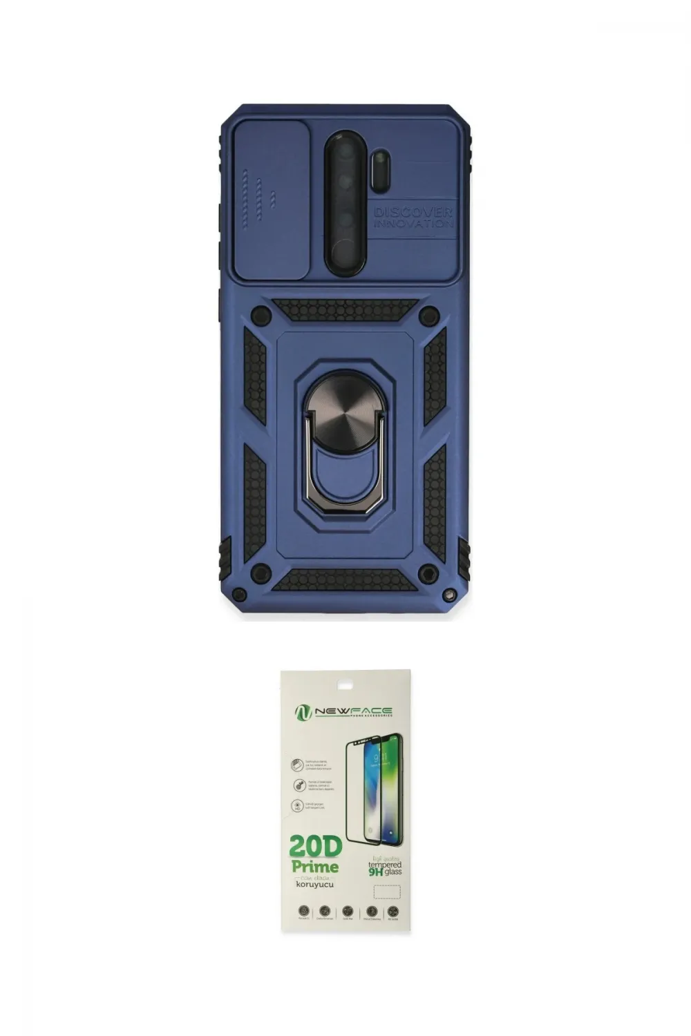 ieg™ Redmi Note 8 Pro Kılıf Ahenk Klasik - Siyah 20D Premium Cam Ekran Koruyucu