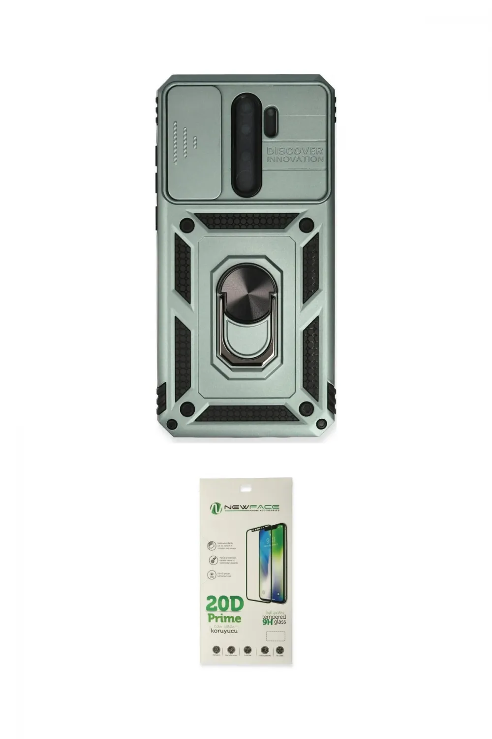 ieg™ Redmi Note 8 Pro Kılıf Ahenk Klasik - Siyah 20D Premium Cam Ekran Koruyucu