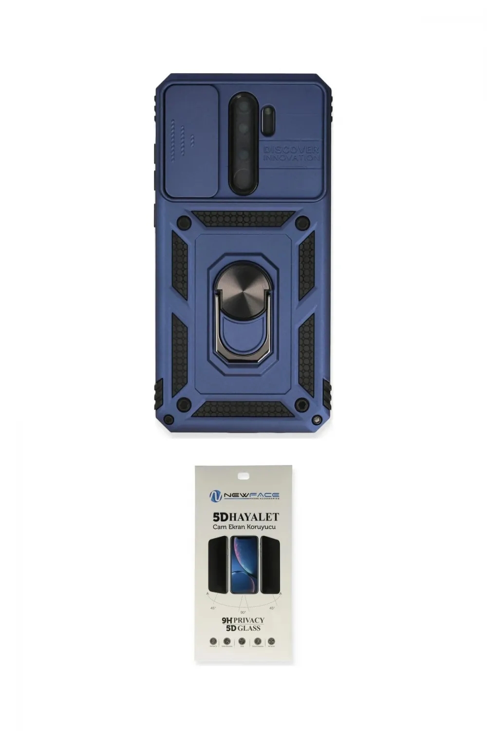 ieg™ Redmi Note 8 Pro Kılıf Ahenk Klasik - Siyah 5D Hayalet Cam Ekran Koruyucu