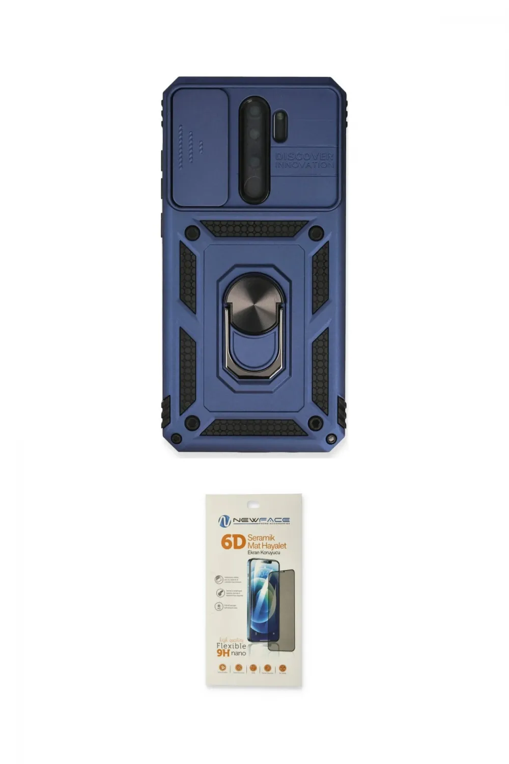 ieg™ Redmi Note 8 Pro Kılıf Ahenk Klasik - Siyah 6D Mat Seramik Hayalet Nano Ekran Koruyucu
