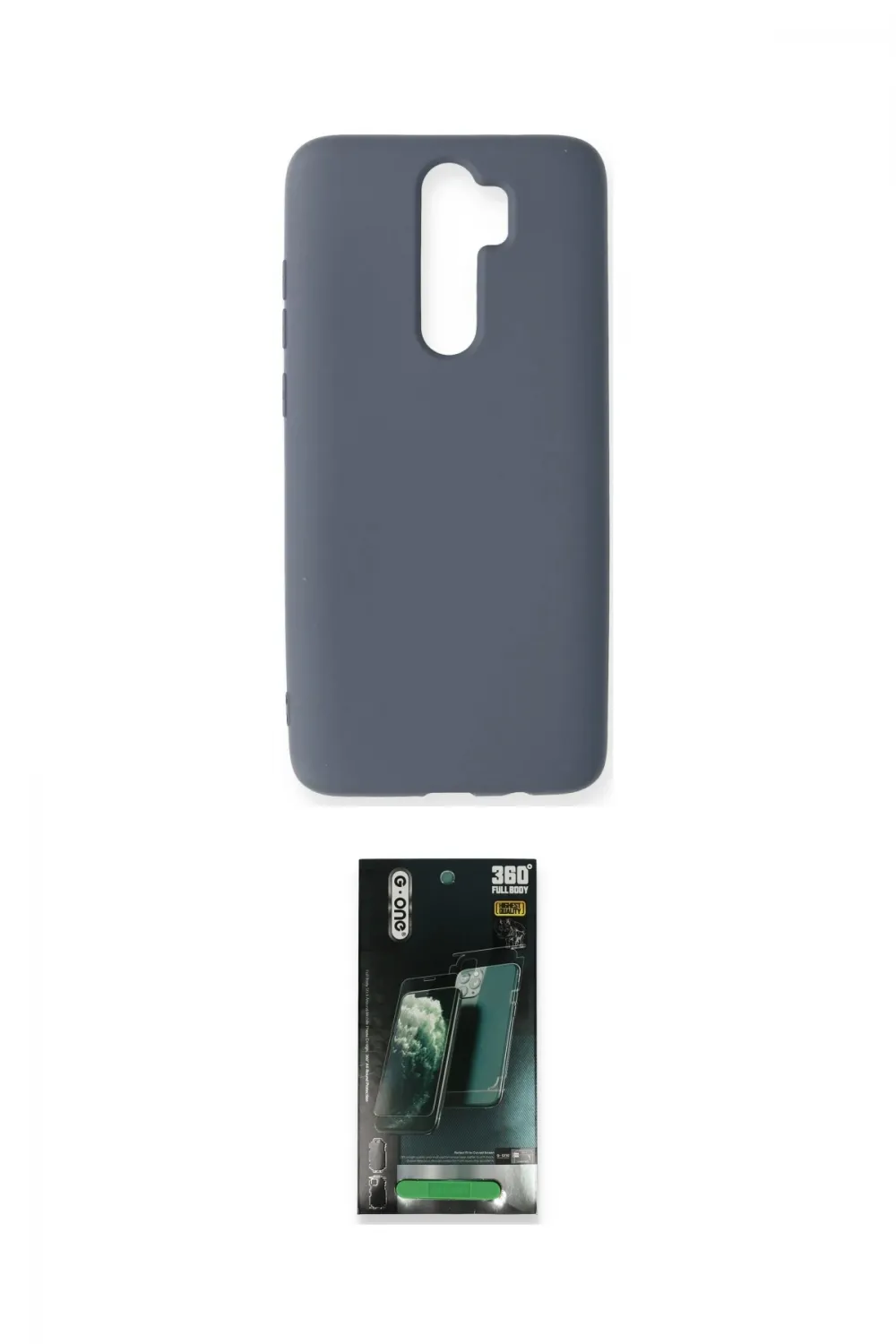 ieg™ Redmi Note 8 Pro Kılıf Ahenk Serisi - Şeffaf 360 Full Body Arka Koruyucu